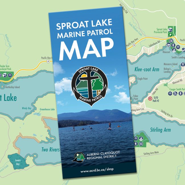 Sproat Lake Marine Patrol Map Brochure care2design 01